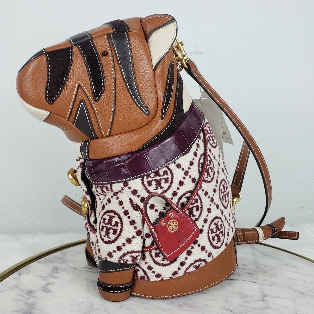 NWT Tory Burch Tanya the Tiger Bag Cognac Leather Lunar New Year of the Tiger 22